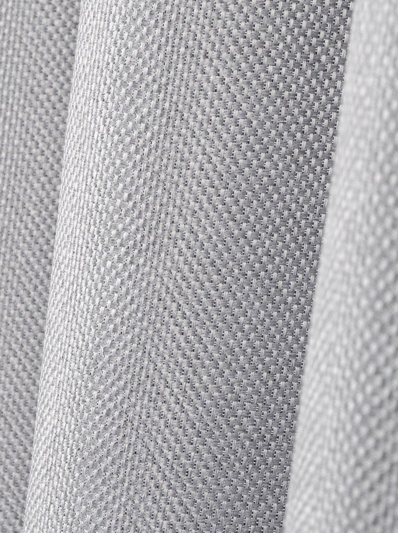 Cortina opaca con forro de polar. Gris perla - Kiabi