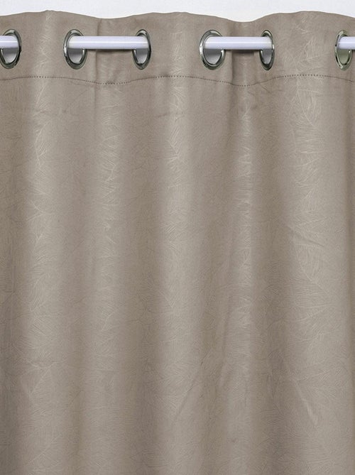 Cortina opaca con hojas en relieve - Kiabi Cortina opaca con hojas en relieve - Kiabi
