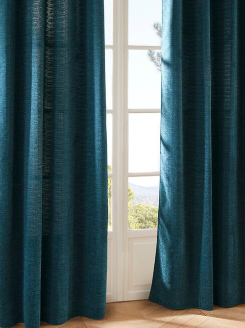 Cortina opaca con ojales de lurex - Kiabi