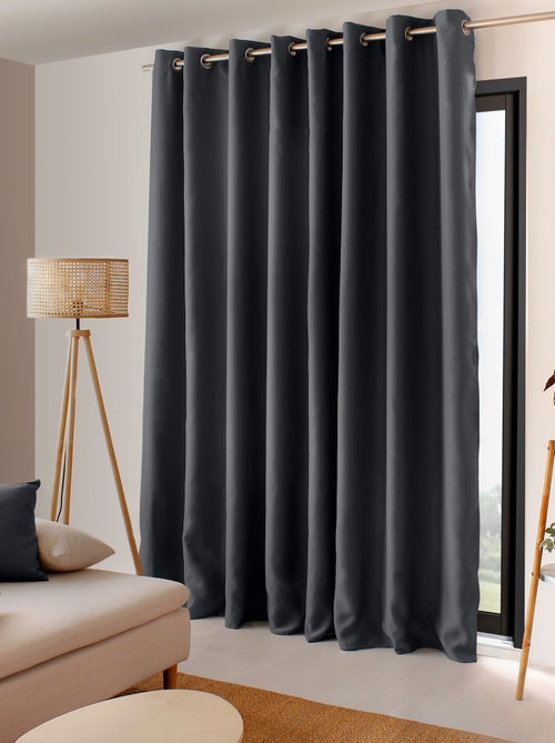 Cortina opaca de alambre negro de gran anchura - Kiabi