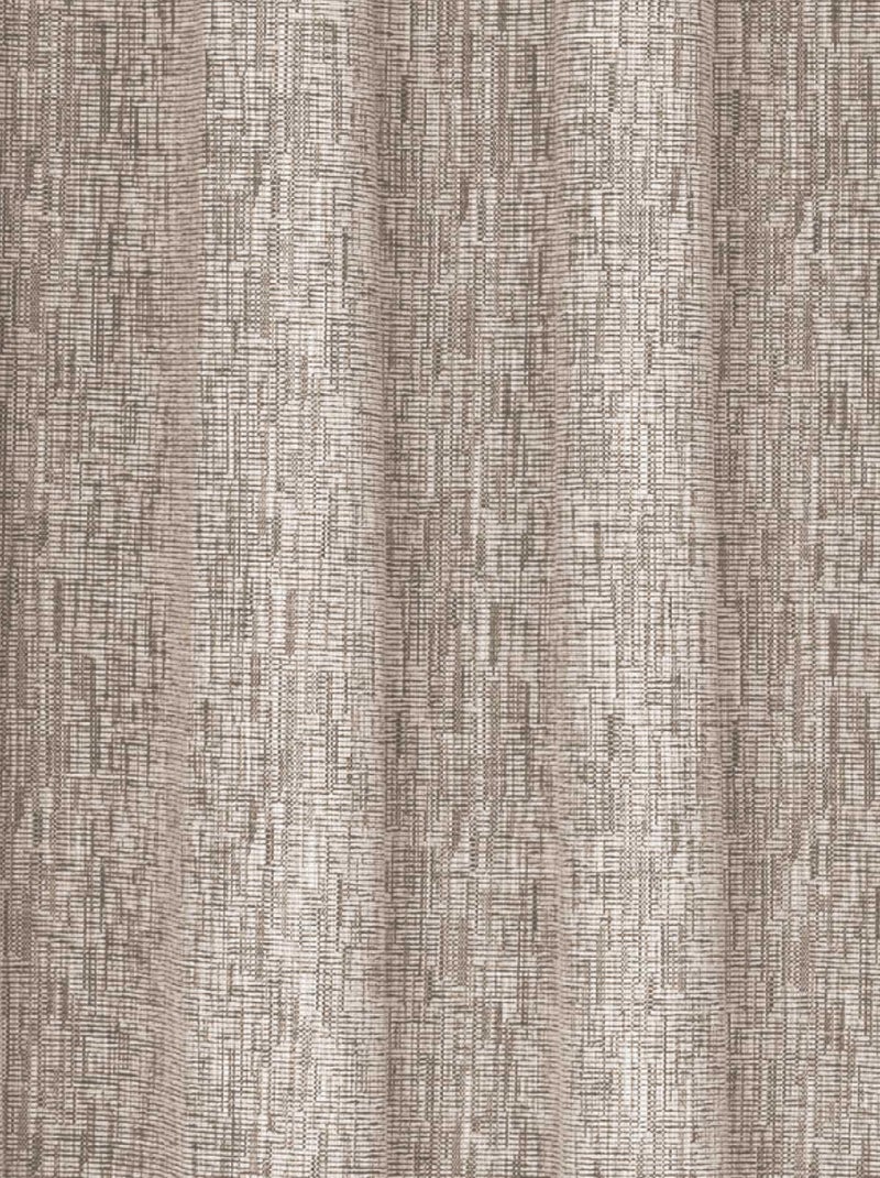 Cortina opaca de estilo moteado Beige - Kiabi