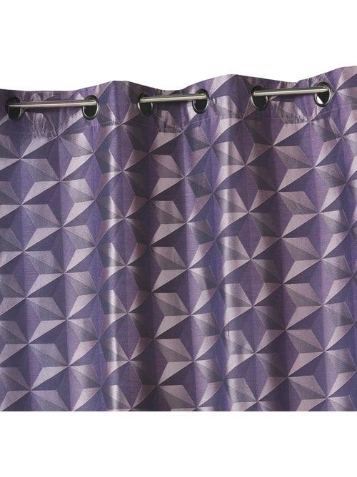 Cortina opaca de jacquard con motivos geométricos - Kiabi Cortina opaca de jacquard con motivos geométricos - Kiabi