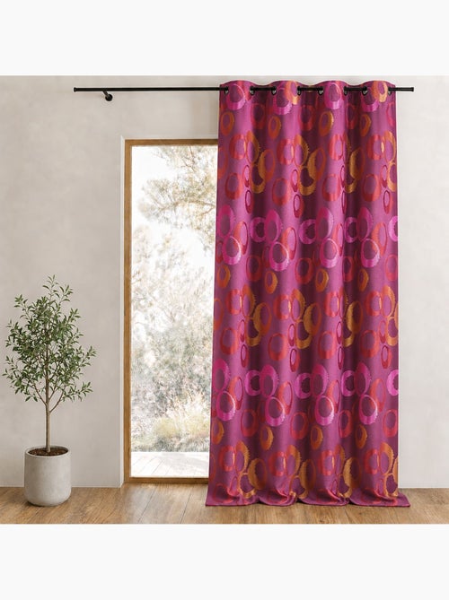 Cortina opaca de jacquard gráfico - Kiabi Cortina opaca de jacquard gráfico - Kiabi