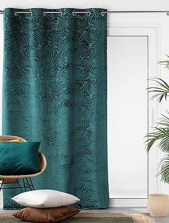 Cortina opaca de terciopelo en relieve