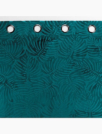 Cortina opaca de terciopelo en relieve