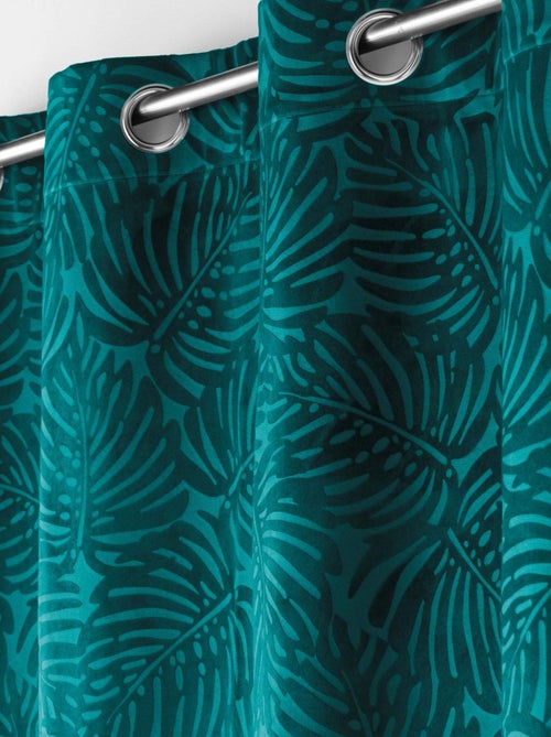 Cortina opaca de terciopelo en relieve - Kiabi