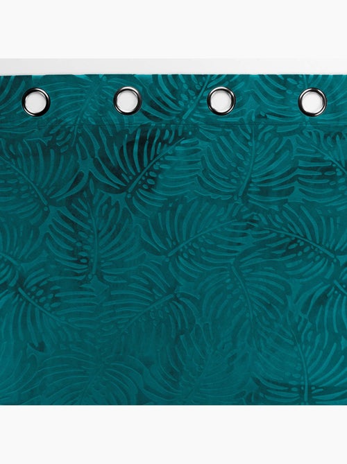 Cortina opaca de terciopelo en relieve - Kiabi