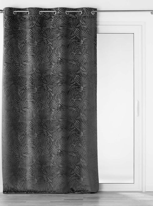 Cortina opaca de terciopelo en relieve - Kiabi