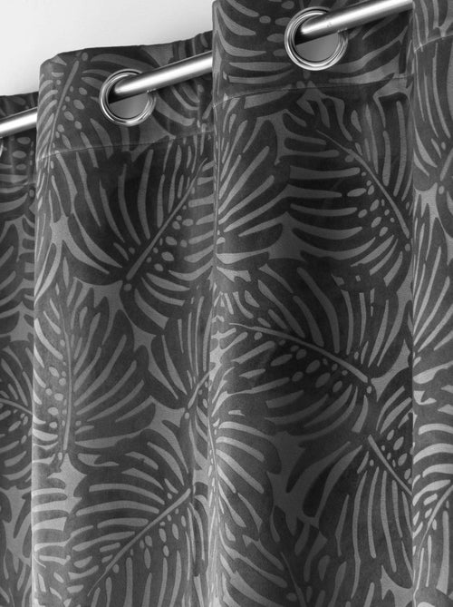 Cortina opaca de terciopelo en relieve - Kiabi