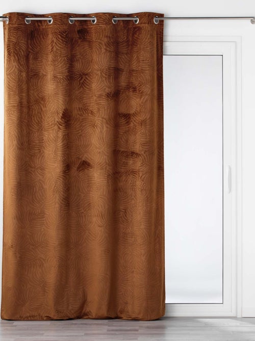 Cortina opaca de terciopelo en relieve - Kiabi