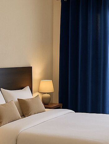 Cortina opaca de terciopelo ignífuga M1