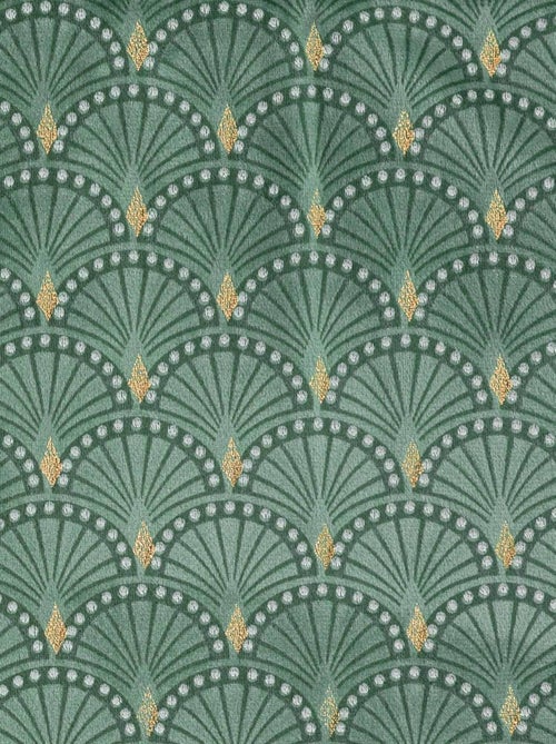 Cortina opaca de terciopelo impresa en oro - Kiabi