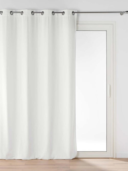 Cortina opaca de terciopelo liso - Kiabi