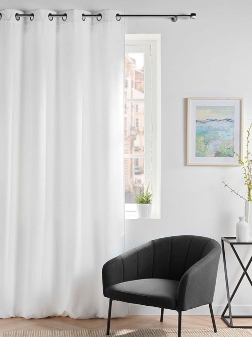 Cortina opaca de terciopelo liso - Kiabi