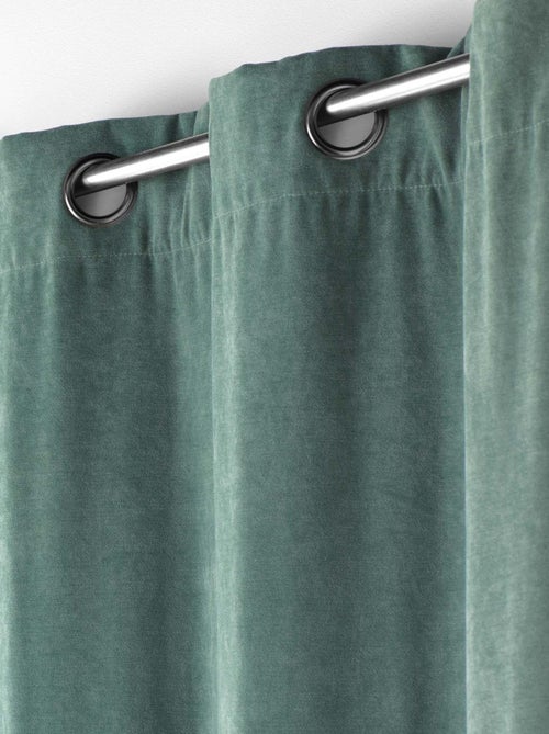 Cortina opaca de terciopelo liso - Kiabi