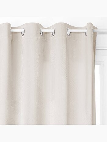 Cortina opaca dolce de terciopelo gris claro, 140 x 260 cm