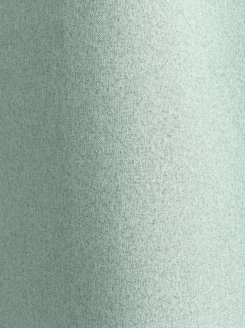 Cortina opaca efecto chambray Azul celadón - Kiabi