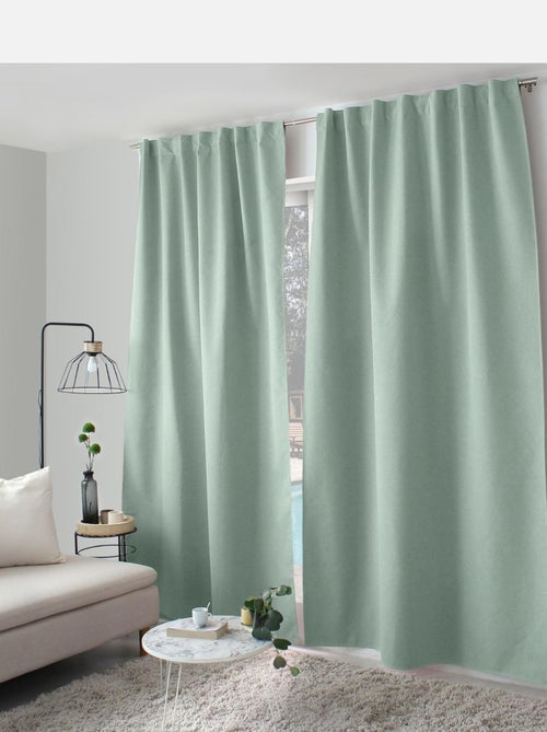 Cortina opaca efecto chambray - Kiabi Cortina opaca efecto chambray - Kiabi