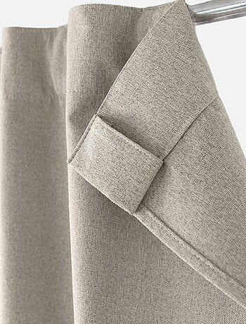 Cortina opaca efecto chambray
