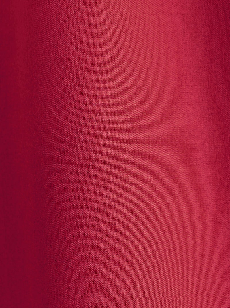 Cortina opaca efecto chambray Rojo - Kiabi