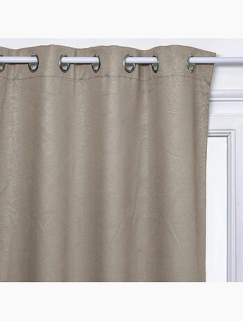 Cortina opaca feuilles beige 140x260cm