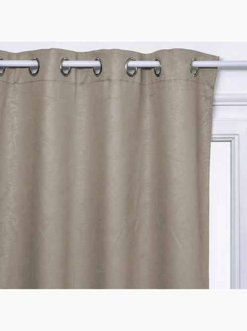 Cortina opaca feuilles beige 140x260cm - Kiabi Cortina opaca feuilles beige 140x260cm - Kiabi