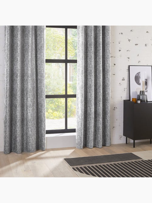 Cortina opaca gris pizarra 140x260cm - Kiabi