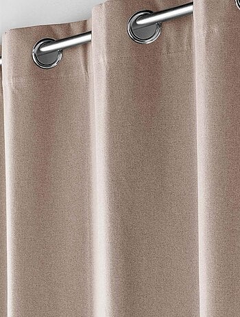 Cortina opaca gruesa con ojales - tejido chambray - occultiss