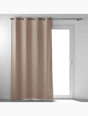 Cortina opaca gruesa con ojales - tejido chambray - occultiss