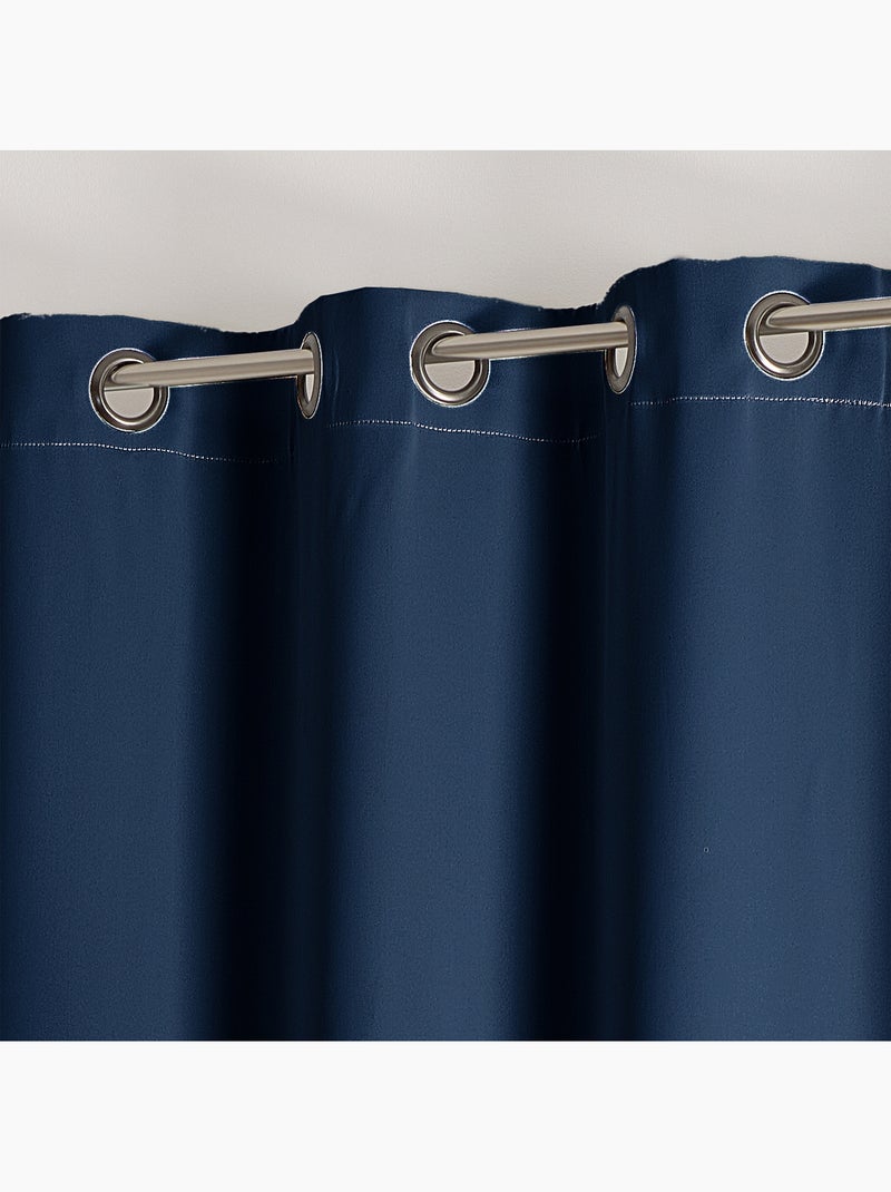 Cortina opaca ignífuga M1 Azul ultramar - Kiabi