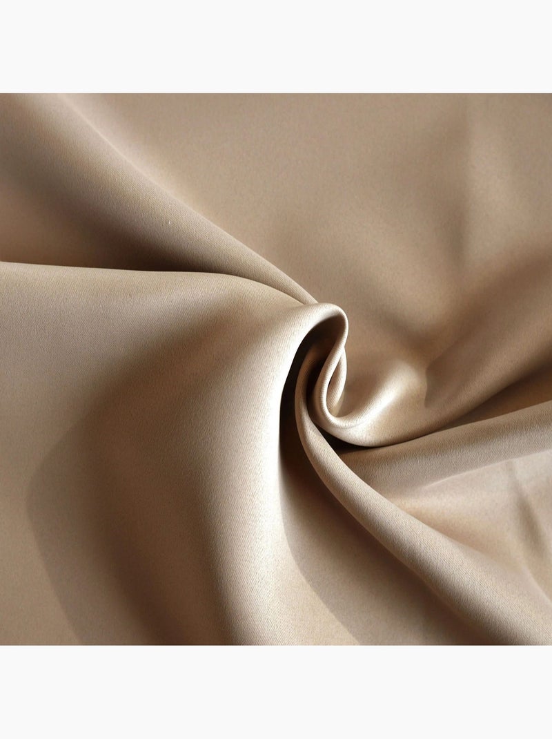 Cortina opaca ignífuga M1 Beige claro - Kiabi