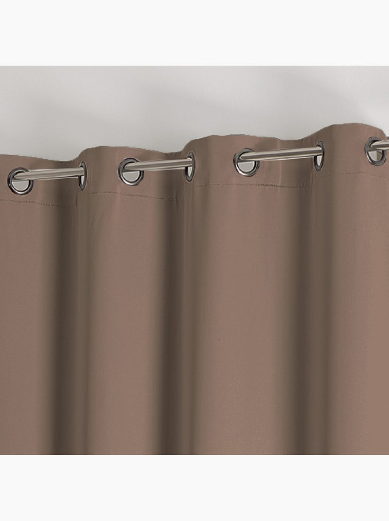 Cortina opaca ignífuga M1 Beige claro - Kiabi