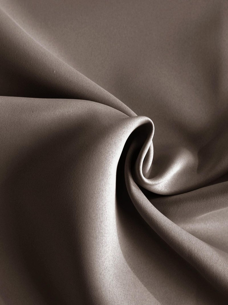 Cortina opaca ignífuga M1 Taupe - Kiabi