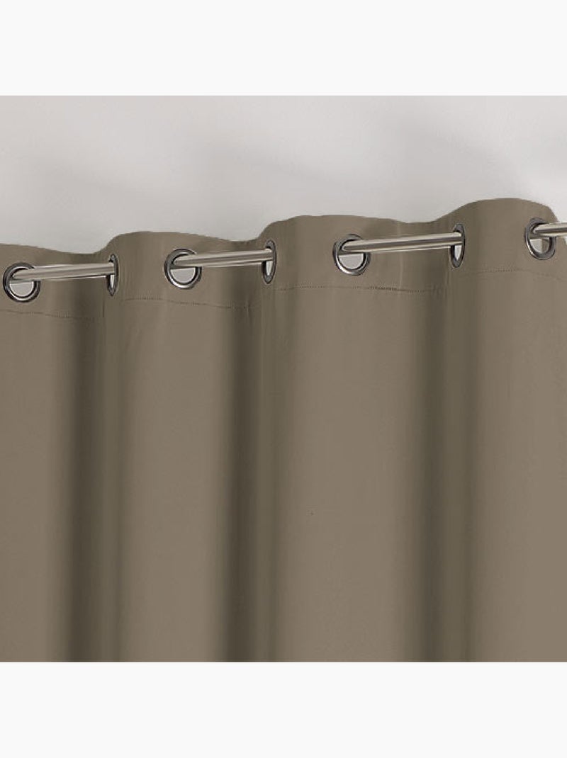 Cortina opaca ignífuga M1 Taupe - Kiabi