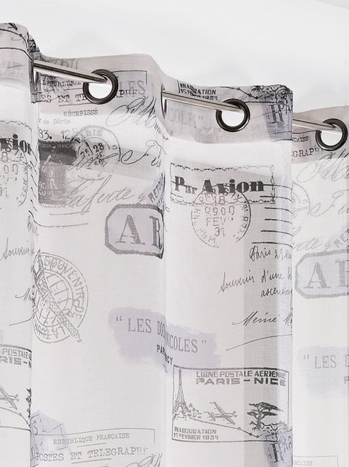 Cortina opaca impresión tampones de pasaporte - Kiabi