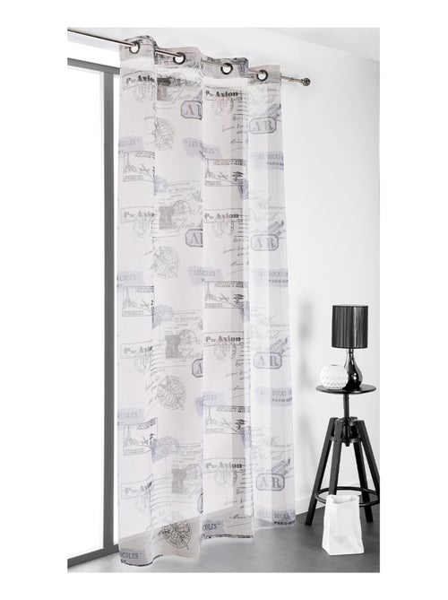 Cortina opaca impresión tampones de pasaporte - Kiabi