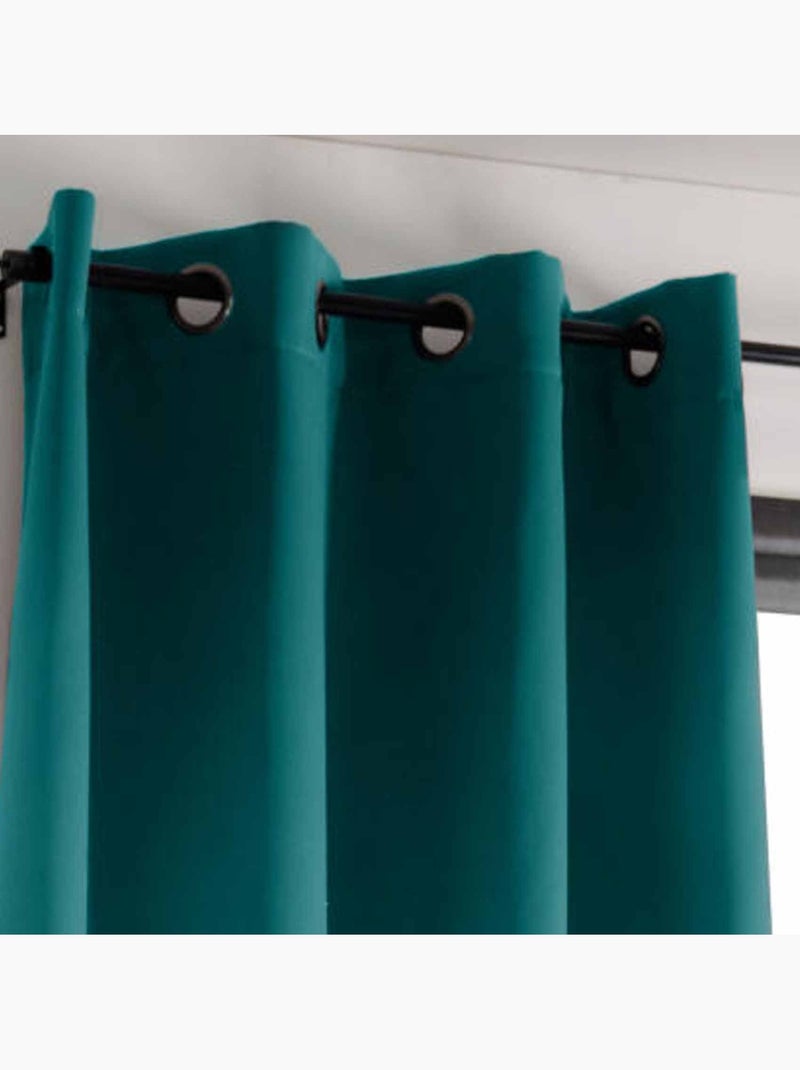 Cortina opaca lisa 210gr/m2 Azul petróleo - Kiabi