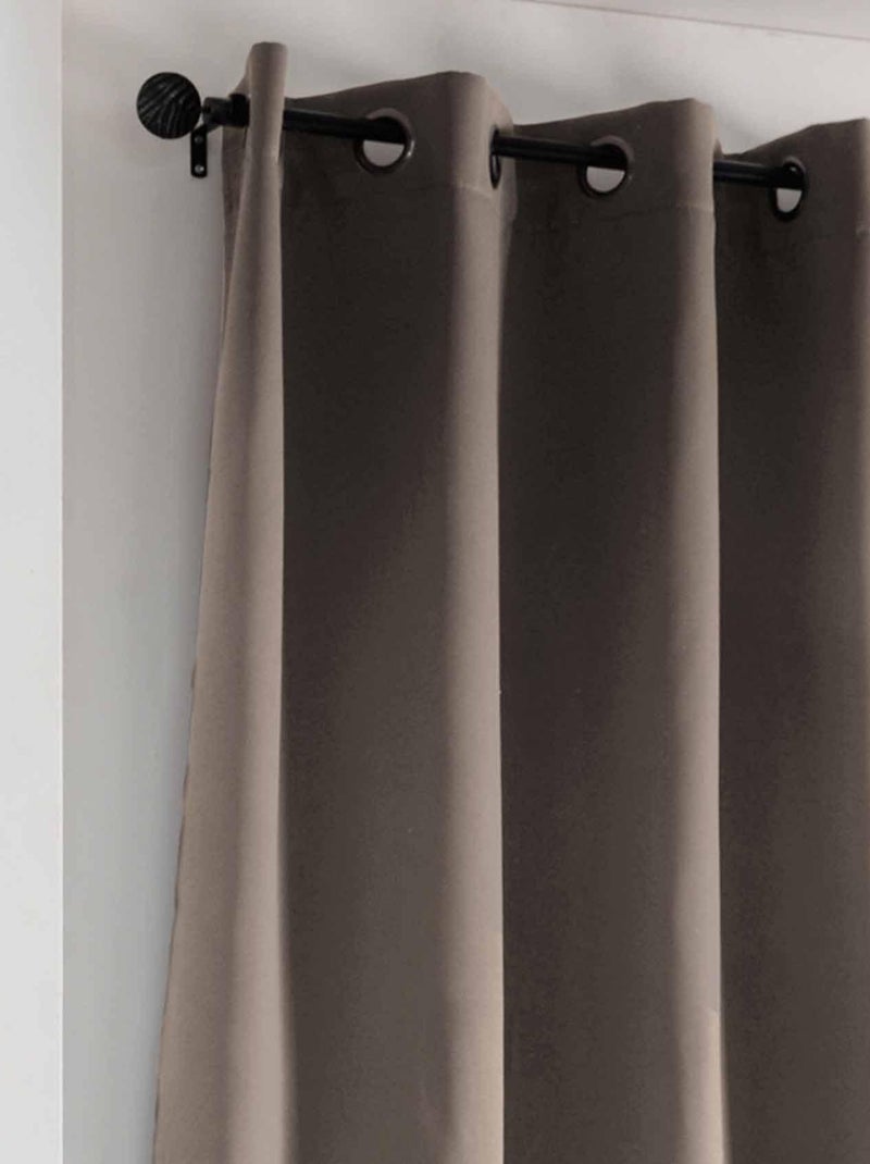 Cortina opaca lisa 210gr/m2 Beige - Kiabi