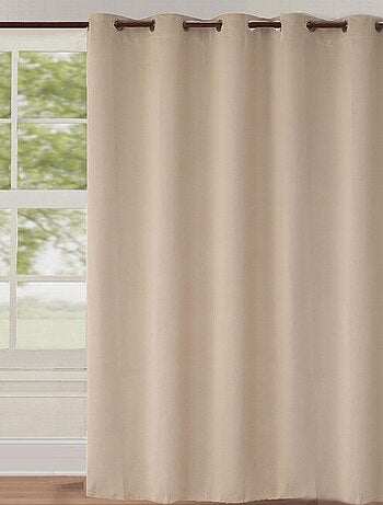 Cortina opaca lisa ancho grande