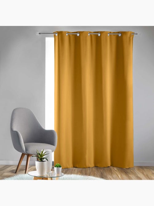 Cortina opaca lisa con ojales - Kiabi