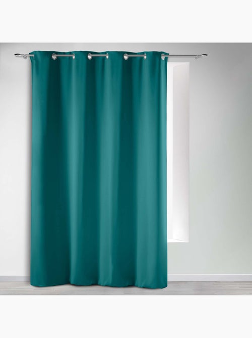 Cortina opaca lisa con ojales - Kiabi