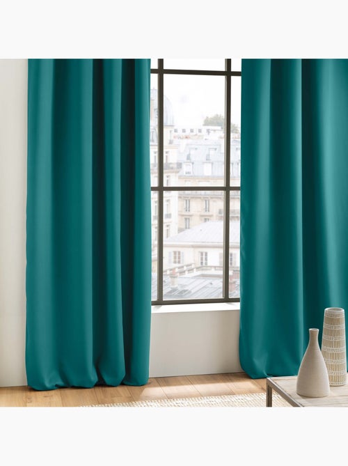 Cortina opaca lisa con ojales - Kiabi