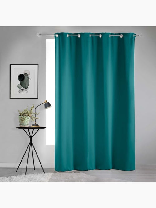 Cortina opaca lisa con ojales - Kiabi