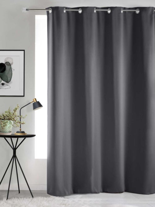 Cortina opaca lisa con ojales - Kiabi