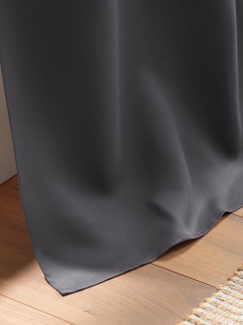 Cortina opaca lisa con ojales - Kiabi