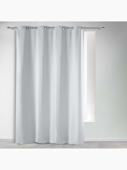 Cortina opaca lisa con ojales - Kiabi