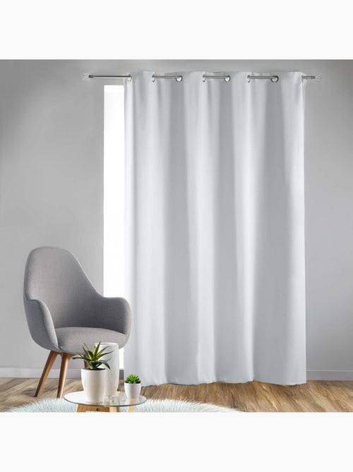 Cortina opaca lisa con ojales - Kiabi