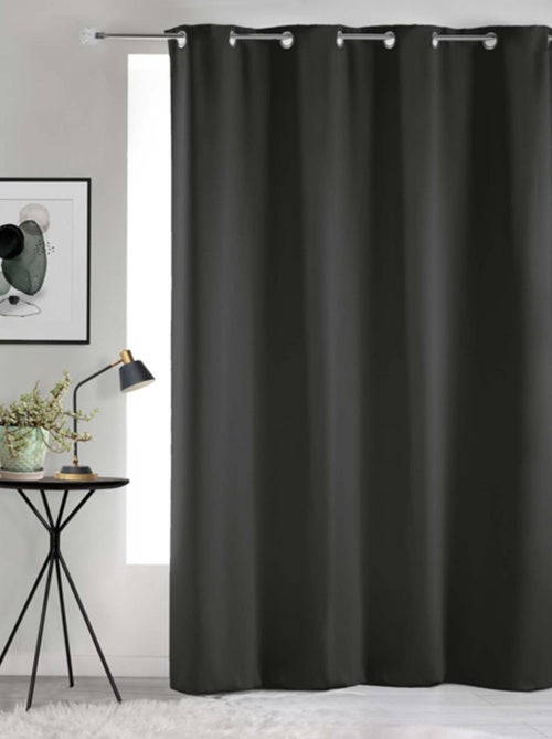 Cortina opaca lisa con ojales - Kiabi