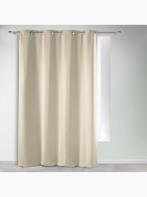 Cortina opaca lisa con ojales - Kiabi