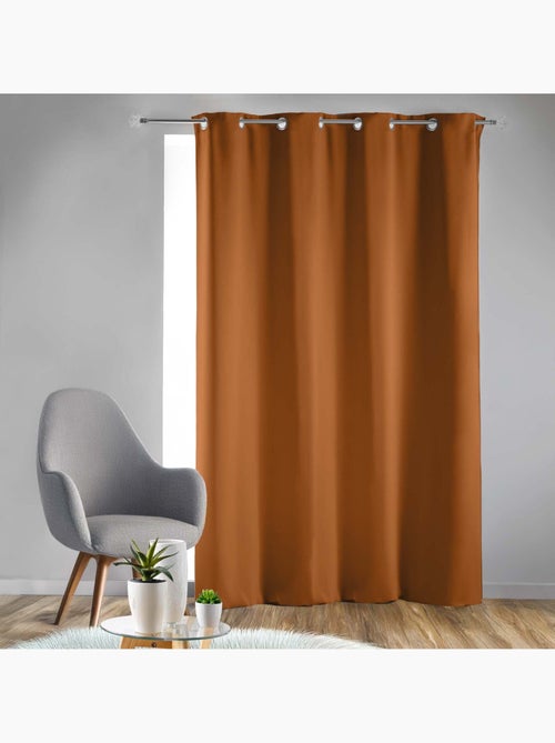 Cortina opaca lisa con ojales - Kiabi